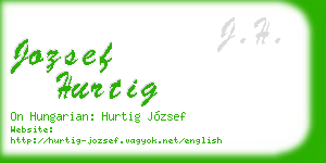 jozsef hurtig business card